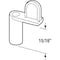 Prime-Line Diecast Zinc 15/16 in. Offset Window Screen Clip, Almond (Pack of 12) L 5821 - alternate 2